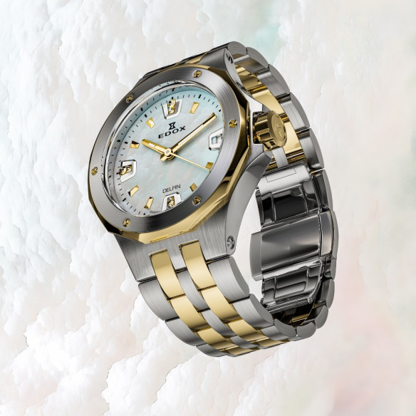 Edox Delfin The Original Date Lady 33mm 53100-357JM-NADND