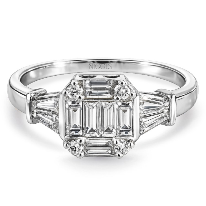 Anillo Diamantes Electra 0.75