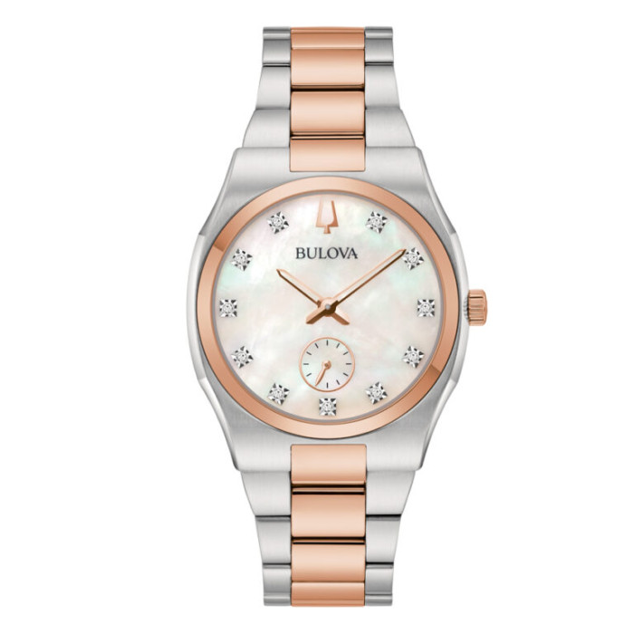 Bulova Classic Surveyor Lady 11 Diamonds 98P221