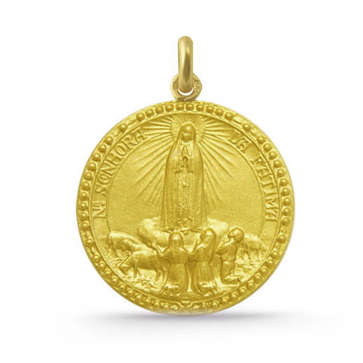 Medalla Virgen de Fátima Oro 18kt 04515290052