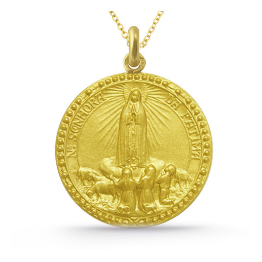 Medalla Virgen de Fátima Oro 18kt 04515290052 2