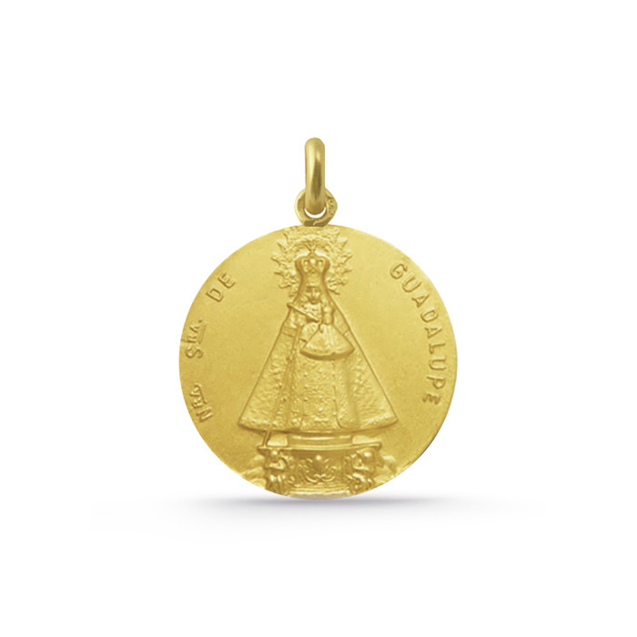 Medalla Virgen De Guadalupe Extremeña 18Kt. 04515380052