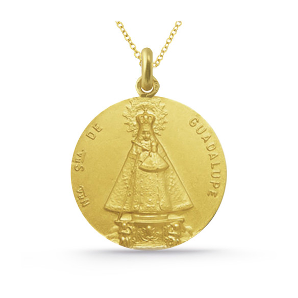 Medalla Virgen De Guadalupe Extremeña 18Kt. 04515380052