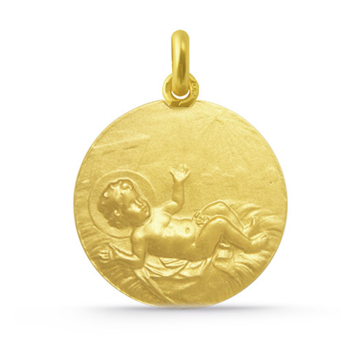 Medalla Barn Jesus 18K Guld