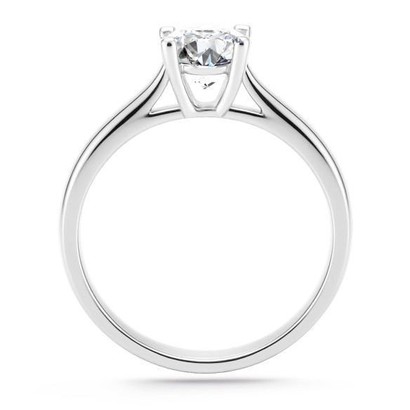 Anillo Compromiso Solitario Nancy 0,10 a 0,70 quilates oro blanco