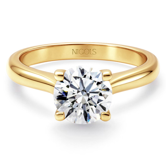 Forlovelsesring diamant 0,10 til 0,70 ct Nancy guldbelagt 18K