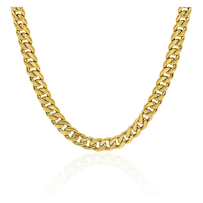 Cadena Cubana 60cm Oro Amarillo Maciza 18kt 99933050045