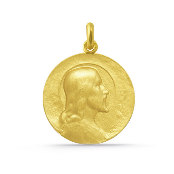 Medalla Cristo Salvador Oro 18kt 04516520052