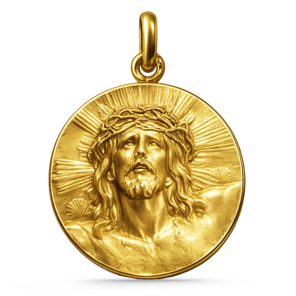 Medalla Cristo de Limpias Oro 18kt 04516620052