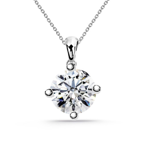 Náhrdelník Diamant Jackie Twisted 0,55-1,00 Ct Solitér Bílé Zlato