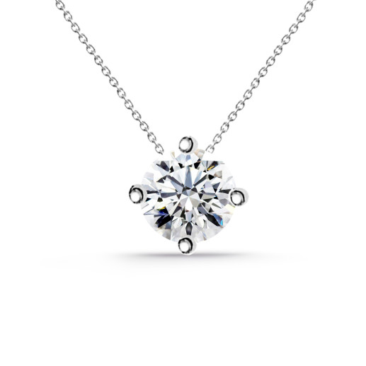 Collar oro blanco y diamante Grace Twisted 0.10-0.50 Ct 99927421041