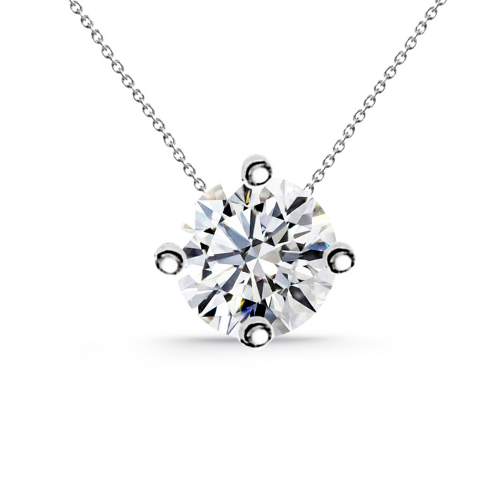Náhrdelník s diamantem Grace Twisted 0,55-1,00 Ct bílé zlato