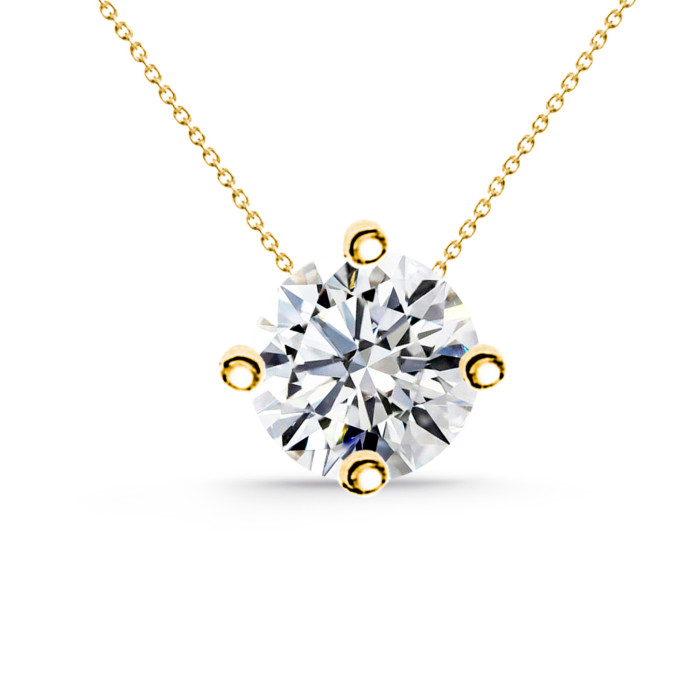Collar oro amarillo y diamante GraceTwisted 0.55-1.00 Ct