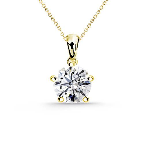 Sira 0.10-0.50ct Diamond Solitaire Necklace yellow Gold 99927601045