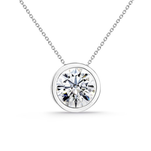 Sharon Diamond 0.10-0.50ct Solitaire Necklace White Gold 99928091041