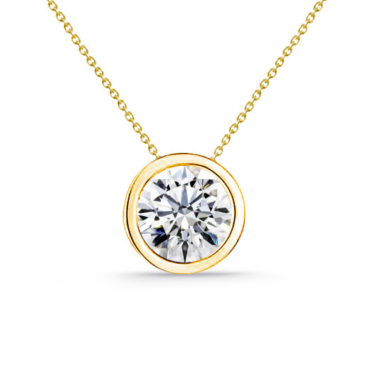 Sharon Diamond 0.10-0.50ct Solitaire Necklace Yellow Gold 99928091045