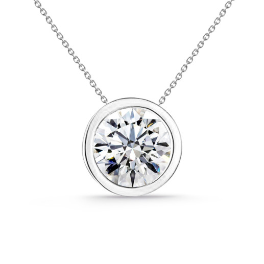 Collar Diamante Sharon 0.55-1.00ct Solitario Oro Blanco 99928092041