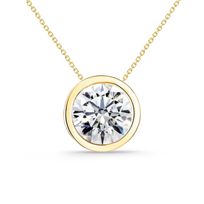 Collar Diamante Sharon 0.55-1.00ct Solitario Oro Amarillo 99928092045