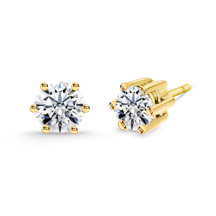Pendientes Diamantes Geraldine Oro Amarillo