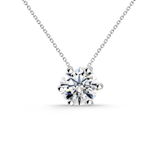 ALEXIA 0.10-0.50ct Diamond Solitaire Necklace White Gold 99928311041