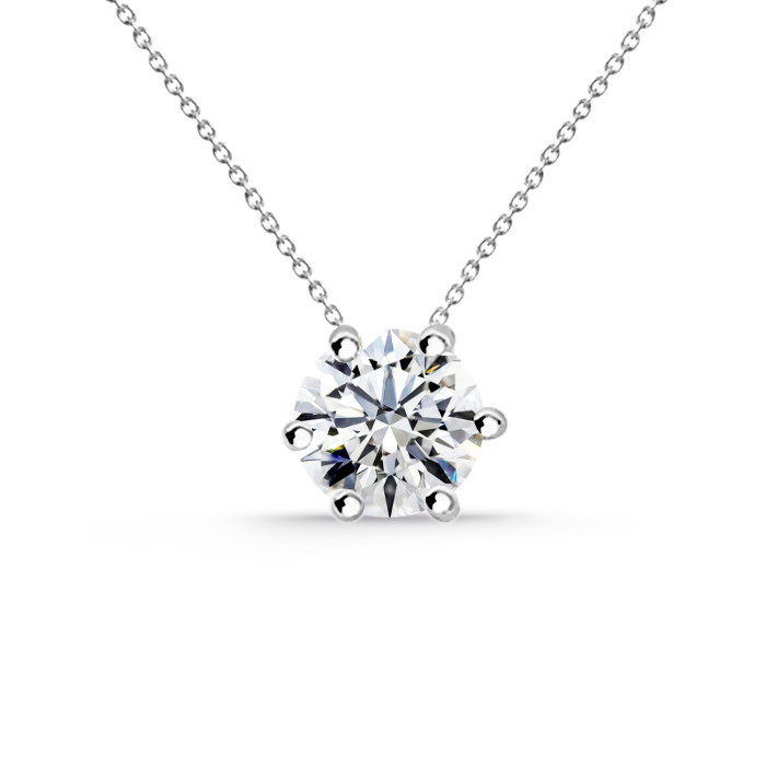 Collar Diamante Alexia 0.10-0.50ct Solitario Oro Blanco 99928311041