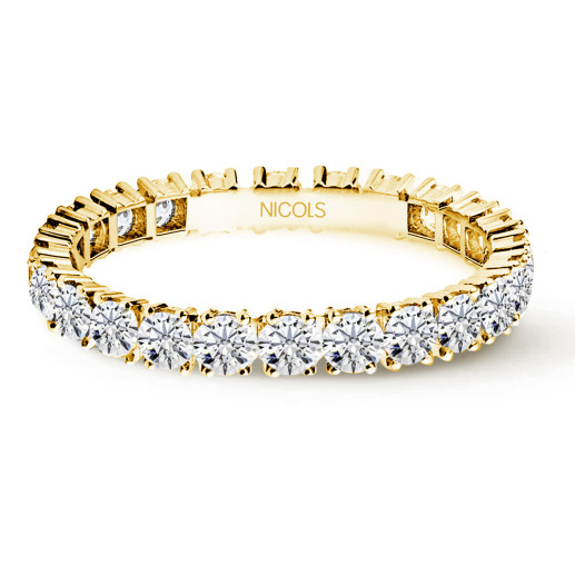 Alianza Completa Eternity Diamantes Churumbella 1,15 a 1,30 Quilates 0.05 99930235015