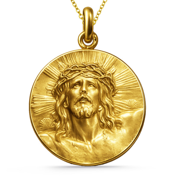 Medalla Cristo de Limpias Oro 18kt 04516620052