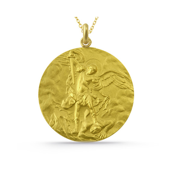 Saint Michael Medal 18k Gold 04517050052