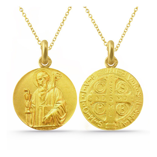 Medalie San Benito Aur 18K 2