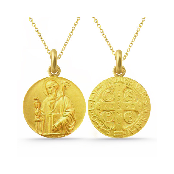 Saint Benedict Medal 18k Gold 04517110052