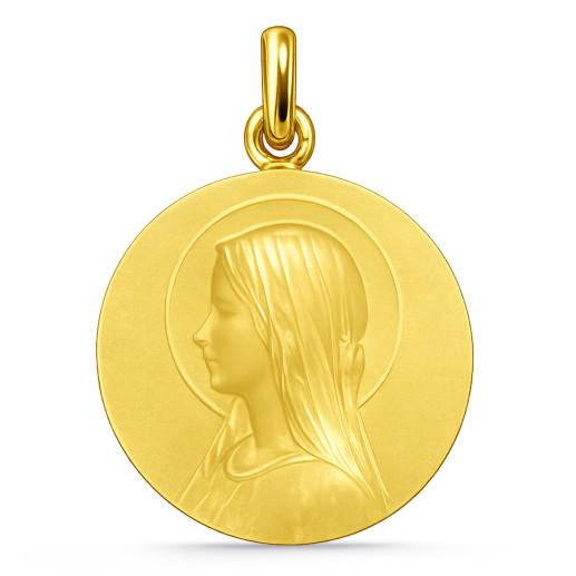 Virgin Mary Veil Medal 18k Gold 04515000052