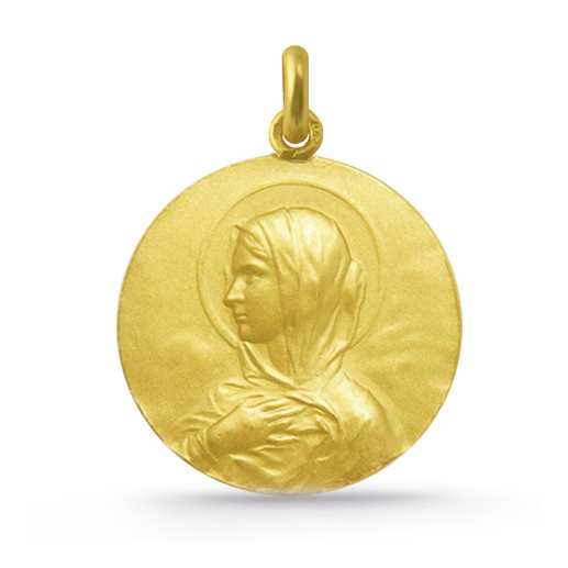Medalla Virgen María Manto Oro 18kt 04515100052