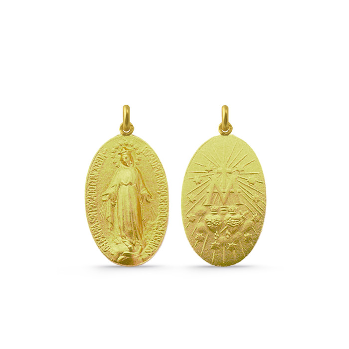 Medalla Virgen Milagrosa Oro 18kt 04515150052
