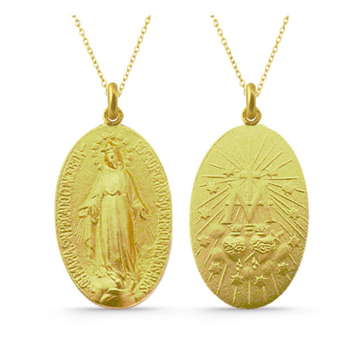 Medalla Virgen Milagrosa Oro 18kt 04515150052 2