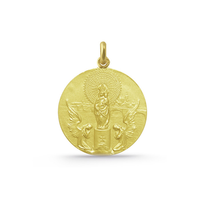 Medalla Virgen del Pilar Oro 18kt 04515250052