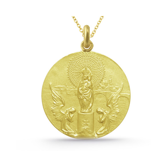 Medalie Fecioara Pilar Aur 18K