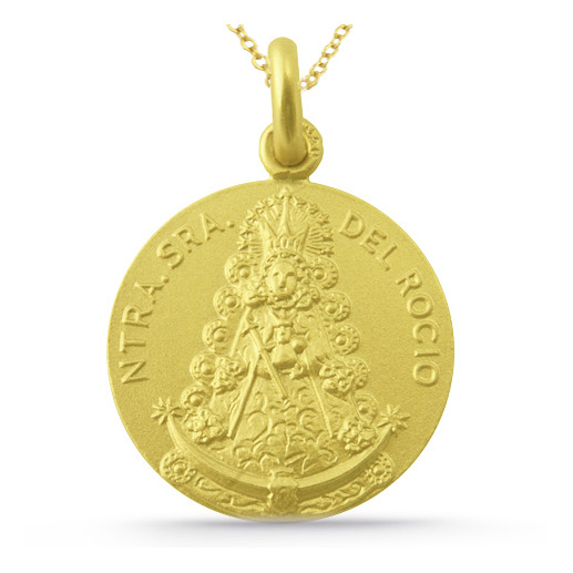 Medalla Virgen del Rocío Oro 18k04515270052 2