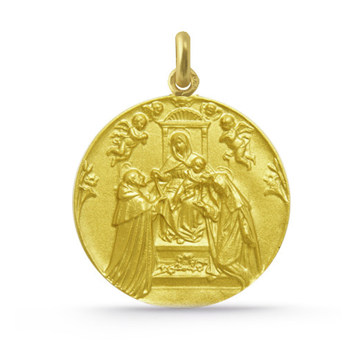 Medalla Virgen del Rosario Oro 18kt. 04515280052