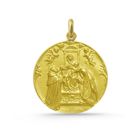 Medalla Virgen del Rosario Oro 18kt. 04515280052