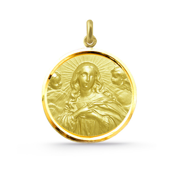 Medalla Inmaculada Concepción 18kt Bisel. 04515360052