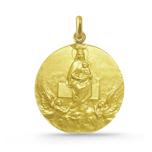 Medalie Virgen del Loreto Aur 18K 16mm și 20mm