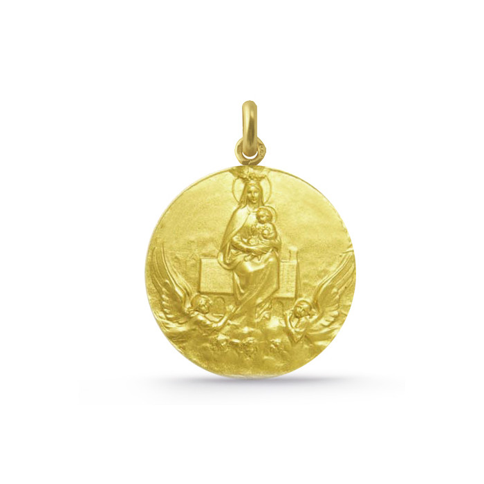 Medalie Virgen del Loreto Aur 18K 16mm și 20mm
