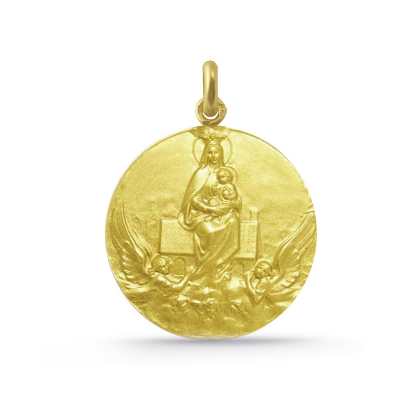 Medalie Virgen del Loreto Aur 18K 16mm și 20mm