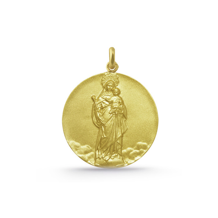 Virgen Blanca or Santa María La Blanca Medal 18k Gold 04515410052