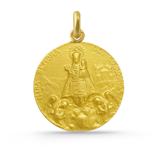 Medalla Jomfru af Covadonga 18K