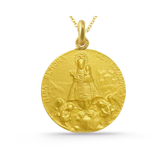 Medalla Virgen Covadonga 18K