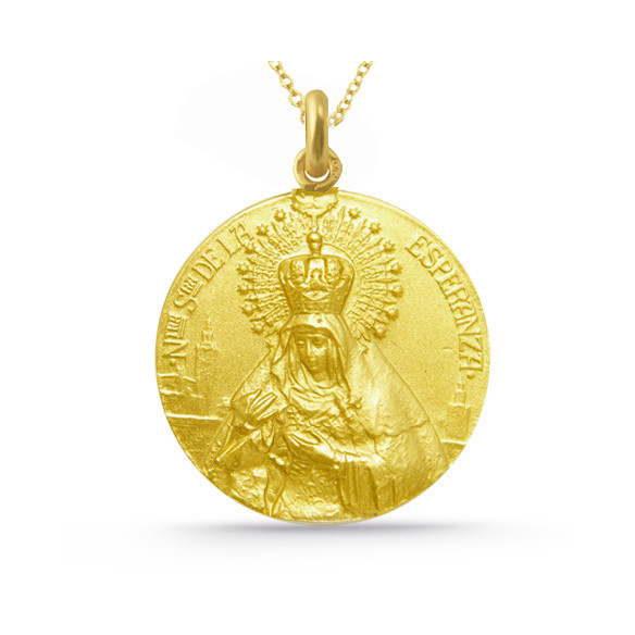Medalla Virgen Esperanza Macarena 18K