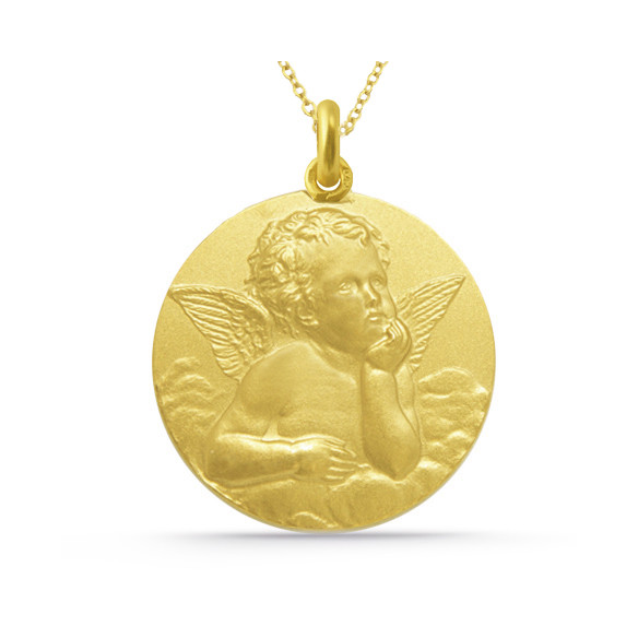 Medalla Ángel Serafín zlato 18K