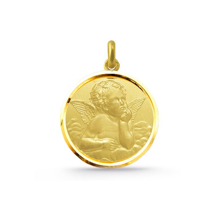 Medalla Ángel Serafín Oro 18kt Bisel 04516060052