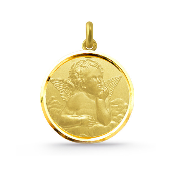 Medalla Ángel Serafín Oro 18kt Bisel 04516060052